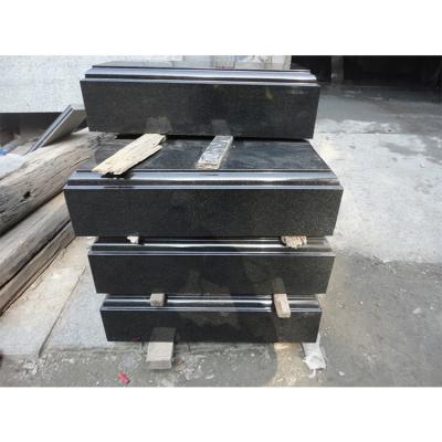 China China Supply Shanxi Black Granite Headstone Modern Granite Flower Vases For Headstones for sale