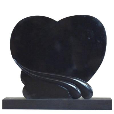 China Modern Economic Price In Good Quality Tombstone Tombstone Monument Black Marble Stone for sale