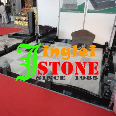 China Modern High Quality Black Granite Headstones Headstones Cross Granite Headstones for sale