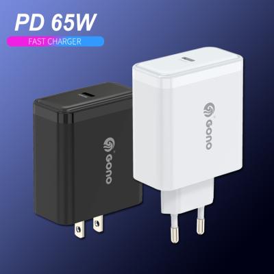 China 2021 New Product Android Fast Charging High Speed ​​Laptop Phone Tablet PC PD 65W Travel USB Wall Charger Type C for sale