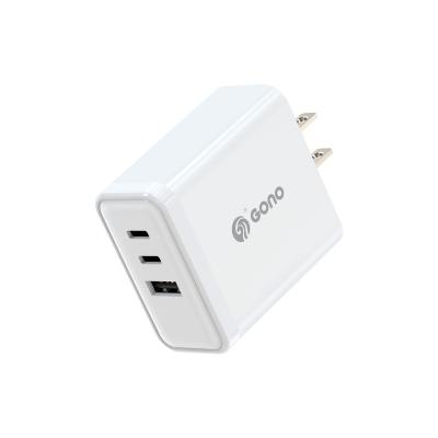 China Mobile Phone Cellphone Accessories Super Fast Charge 54With A+C PD QC3.0 3 USB Left Multiple Brick Wall Charger For Smart Phones for sale