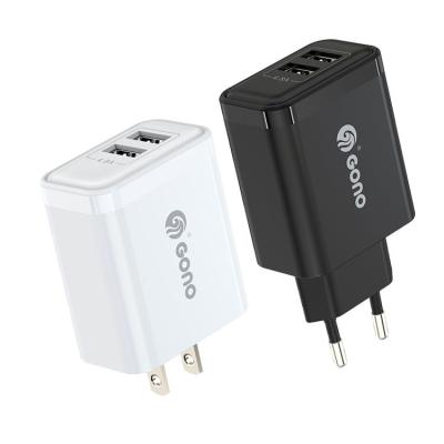 China 2021 5V 4.8A 2 Fast Charging Travel Adapter 24W USB Wall Phone Fast Fast Charging 2 Chargers For Android for sale