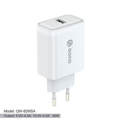 China 40W super charge for samsung for huawei for vivo universal 100-240V input for huawei 40W super charge 1USB port EU plug fast charging charger for sale