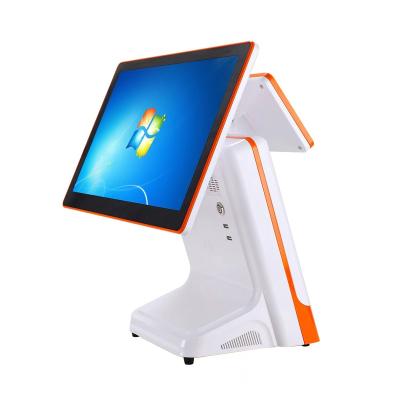 China 15.6 Inch New Arrival Dual Screen Touch Screen Single Pos Terminal All In One Pos System 32G/64G/128G/256G for sale