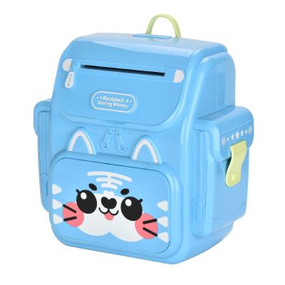 China Password Button Children's Piggy Bank Fingerprint Open Atm Saving Box With Password Button And Large Capacity Indraw Money Automatically for sale