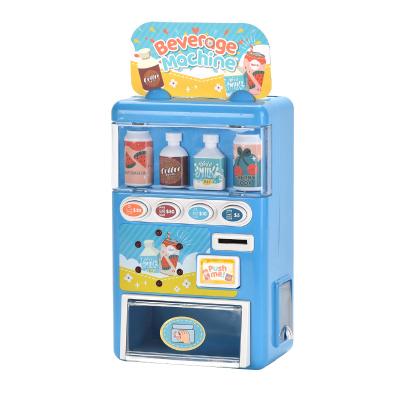 China Simulation Buying Children's Drink Vending Machine Pretend Game Education Toys for Boys and Girls Automatic Voice Gift Collection for sale