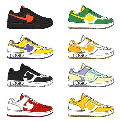 China Fashion\comfortable\durable\breathable\lighted hot products breathable nk air forced 1 basketball lace up sneakers board shoes brand aj1 custom walking sneaker for sale