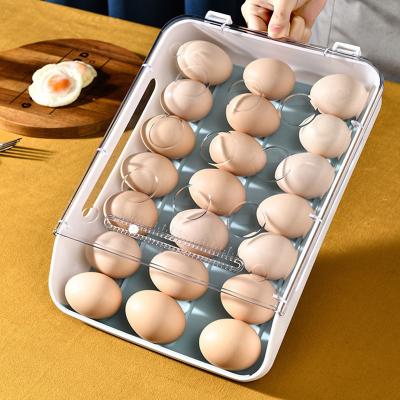 China Fresh Preservation Kitchen Food Storage Containers Organizer Trash Drawer Type Fresh Egg Storage Box For Fridge for sale