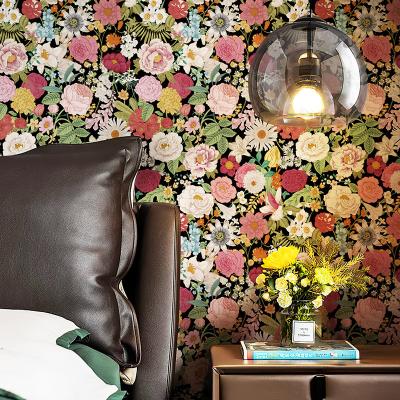 China Factory direct sales 2023 modern flower wallpaper vinyl PVC 3D hot selling exquisite wallpaper for sale