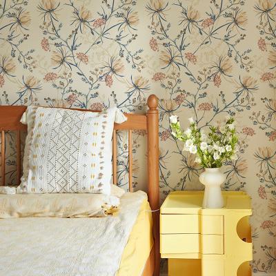 China Modern Self Adhesive Home Wall Sticker Self Adhesive PVC Deco Thick Embossed Forbedroom Wallpaper for sale