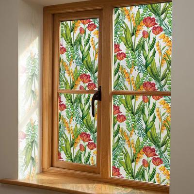 China Non self-adhesive frosted decorative colored window film for office/home decoration adhesive glass film for sale