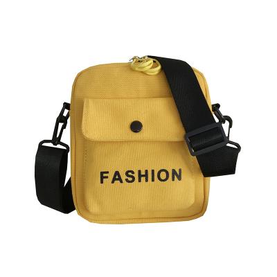 China Tote Bag 2020 China Manufacturer Durable Hip-hop Fashionable Student Mini Shoulder Bags Student Cotton Shoulder Bag Women Canvas Bag For Kids for sale