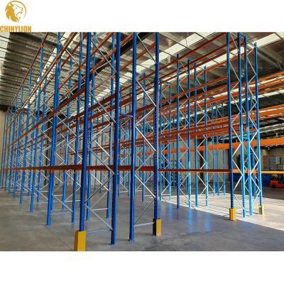 China Corrosion Protection Powder Coated Durable Warehouse Storage Iron Steel Metal Pallet Racking Heavy Duty for sale