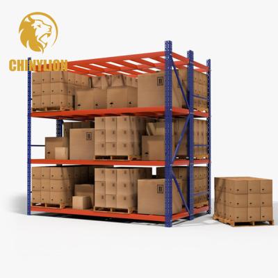 China Customized Corrosion Protection Powder Coated Metal Warehouse Racking Systems Shelving Assembly High Quality Pallet Rack System for sale