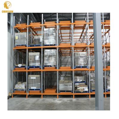 China High Quality Corrosion Protection Push Back Rack Warehouse Storage Rack Pallet Rack Rack Heavy Duty for sale