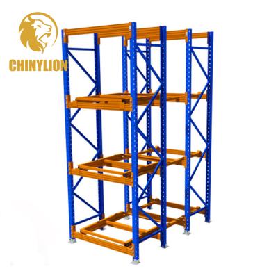 China High Quality Chinylion Corrosion Protection Heavy Duty Push Back Racking System Warehouse Storage Pallet Racking for sale