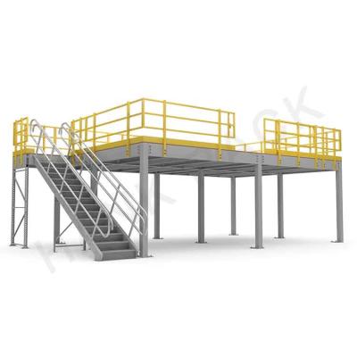 China Long Span Factory Corrosion Protection Custom Warehouse Storage Steel Mezzanine Floor Racking for sale