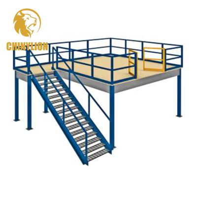 China Heavy Duty Solutions 1 Industrial Floor Corrosion Protection Storage Shelf Warehouse Storage Steel Structure Mezzanine Racks for sale