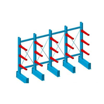 China Corrosion Protection Coated Racks For Heavy Duty Cantilever Warehouse Shelves for sale