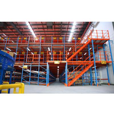 China Corrosion Protection Manufacturing Various Industrial Warehouse Storage Steel Structure Mezzanine Platforms for sale