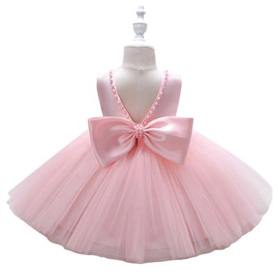 China Viable Girls Elegant Princess Dresses With Bow in Back Skirts Fluffy Girls Casual Dress Fashion Birthday Party Elegant Prom Dress for sale