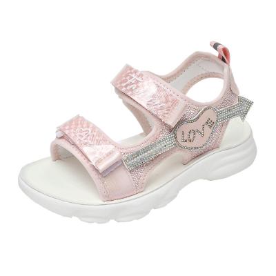 China Soft-Soled Anti-skid Non-slip Beach Princess Soft Sandals Student Kids Summer Girls Sandals Fashion Casual Shoes for sale