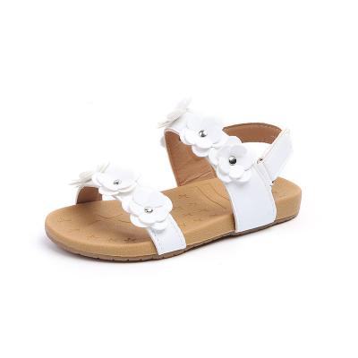 China Breathable Summer Baby Girls Beach Soft Bottom Elegant Open Soft Princess Shose Toe Flat Sandals Casual Shoes Sandals for sale