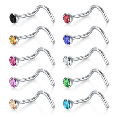 China Fashion Fancy Crystal Nose Rings for sale