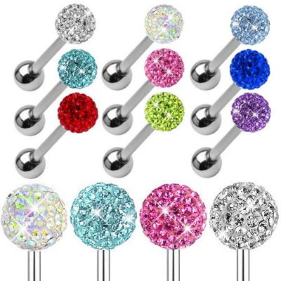 China Fashion Crystal Balls Multi Tragus Helix Cartilage Earring for sale