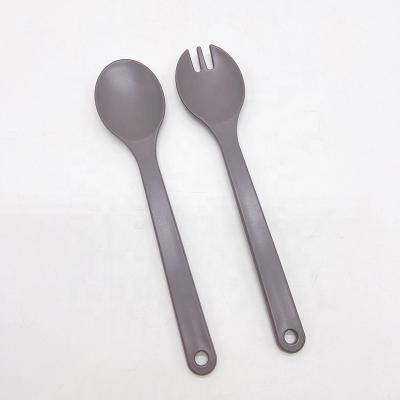 China Sustainable GRS Certificated Eco-friendly RPET Salad Spoon Fork LOGO Can Be Customized for sale