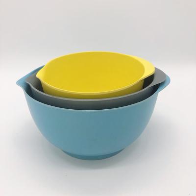 China Sustainable Bamboo Fiber Colored Flour Bowl Can Be Reused And Customized Printing Tableware Set Bamboo for sale