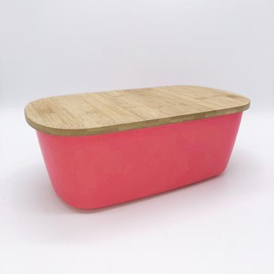 China Bamboo Microwavable Lid Bread Box Dinnerware Set Bamboo for sale