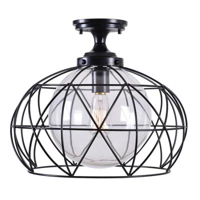 China Nordic Modern Global Industrial Kitchen Restaurant Lamp LED Chandelier Hanging Glass Ceiling Light for sale