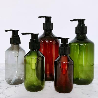 China 500ml 200ml Cosmetic Empty Hand Wash Soap Body Conditioner Shampoo Pump PET 16oz Plastic Bottle For Hair Body Hand for sale