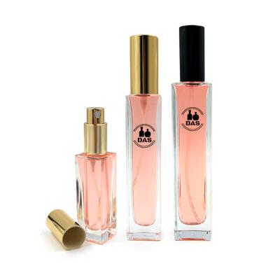 China China Cosmetic 5ml 10ml 20ml 30ml 50ml 100ml Empty Clear Glass Square Mist Spray Oil Refillable Luxury Perfume Bottle For Sale With Lids for sale