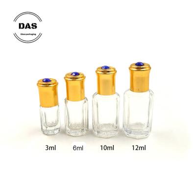 China Eco-friendly 3ml 6ml 10ml 12ml Empty Air Freshener Roll On Bottle Glass With Stainless Trackball for sale