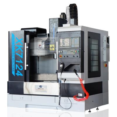 China Machinery repair shops vmc 550 factory price milling machine XK7124 3axis small vertical vmc for sale