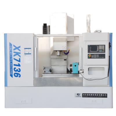 China Building Material Shops XK7136 Cheap Factory Price 3 Axis CNC Bed Type Economical CNC Milling Machine CNC Milling Machine for sale