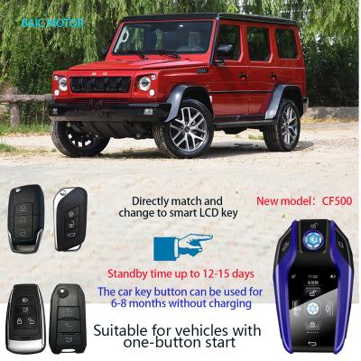 China Vehicles with One-Button Start Car Keyless Entry PKE CF500 Smart LCD Key for BAIC ENGINE Key bj40 BJ80 bj20 b90 BJ30 F40 Vehicles with One-Button Start button for sale