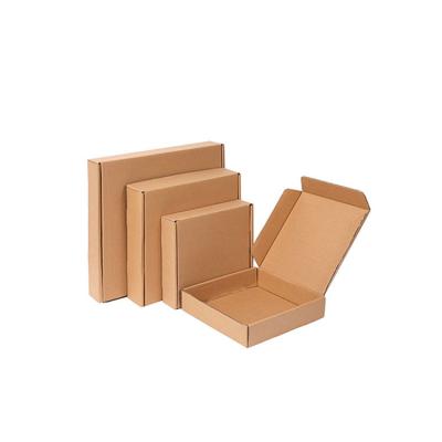 China New Design Handmade Biodegradable Paper Packaging Gift Boxes Luxury Custom Logo Personalized Retro Kraft Paper Shipping Box for sale