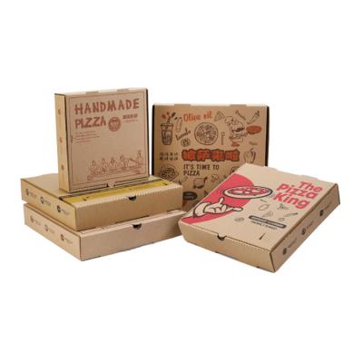 China Pizza Boxes Fast Delivery OEM Free Sample Pizza Box Restaurant Biodegradable Large Box Paper for sale