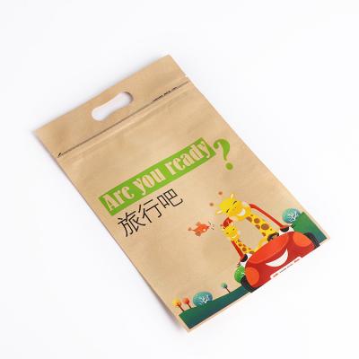 China Recyclable Food Grade Custom Printed Packaging Eco Friendly Biodegradable Empty Holder Up Pouch Zip Lock Sealable Paper Tea Bag Holder With Window for sale