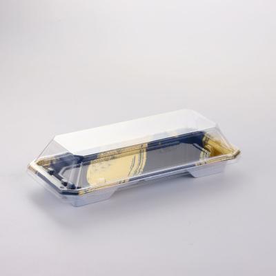 China China Manufacture Professional Takeaway Delivery Disposable Sushi Packaging Box Plastic Tray With Lid for sale