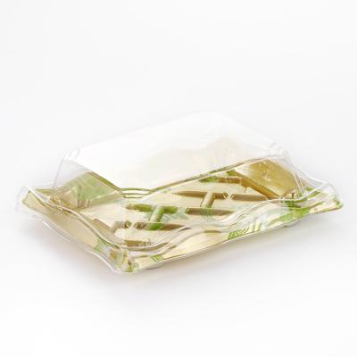 China Plastic Food Packaging Disposable Feature And Use Sushi Industrial Disposable Boxes for sale