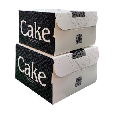 China Biodegradable Cake Boxes Cheap Paper Cake Boxes Paperboard Packaging Cake Box for sale