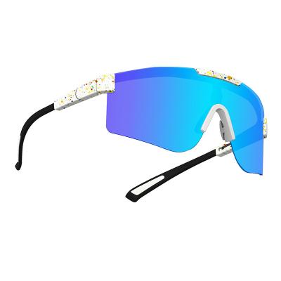 China Cycling Sunglasses Polarized / Sport Sunglasses New Arrival Sports Sunglasses OEM Increasing Glasses Bike Big Field Version Full Frame Sunglasses Cycling Glasses for sale