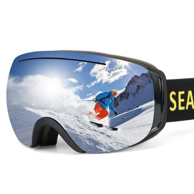 China Wholesale custom best anti fog/windproof/uv protetion/polarized protection polarized ski goggles UV anti fog snowboard ski goggles with bag sports eyewear for adult for sale