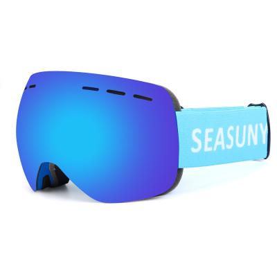 China Hot sale customized elastic snowboard goggle straps ski google snow glass fog light for youth for sale