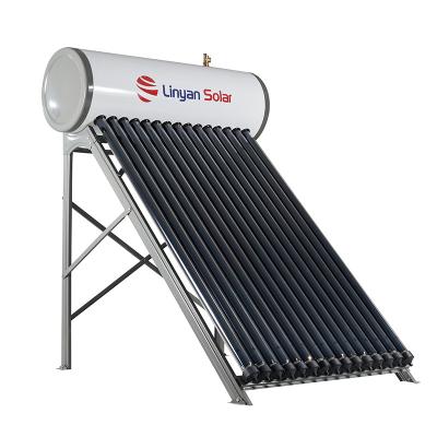 China LINYAN 300L hotel pressurized all in one solar collector with heat pipe for solar heating system solar water heater for sale