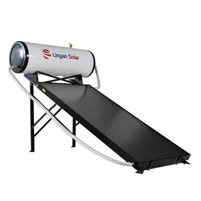 China High Quality LINYAN Hotel Sunshine Pressurized Solar Water Heater Roof Top Calentador Home Solar Shower Flat Panel Solar Water Heater for sale